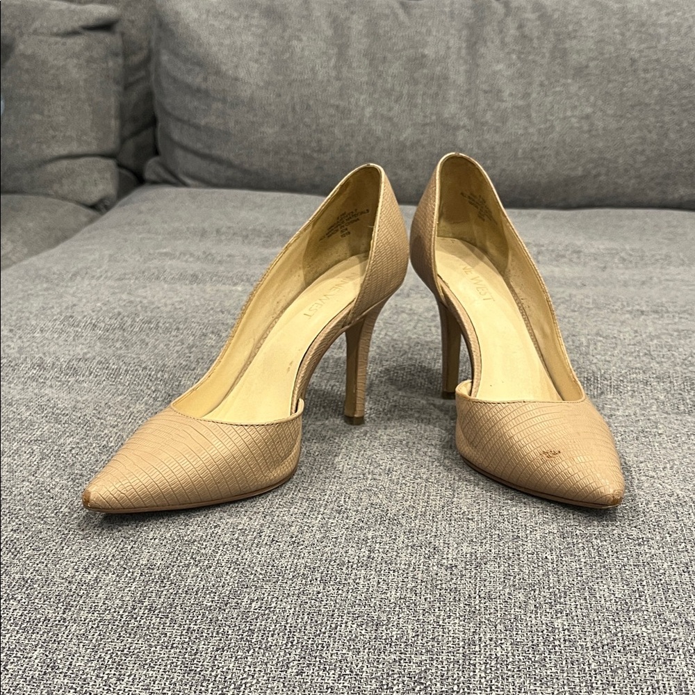 Nine West Tan D’Orsay Pumps